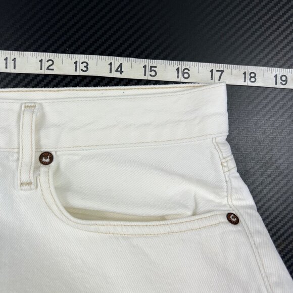 Agolde Jeans 90s White Pinch Waist Woman's Size 32 High Rise Button Fly Straight - Picture 9 of 12